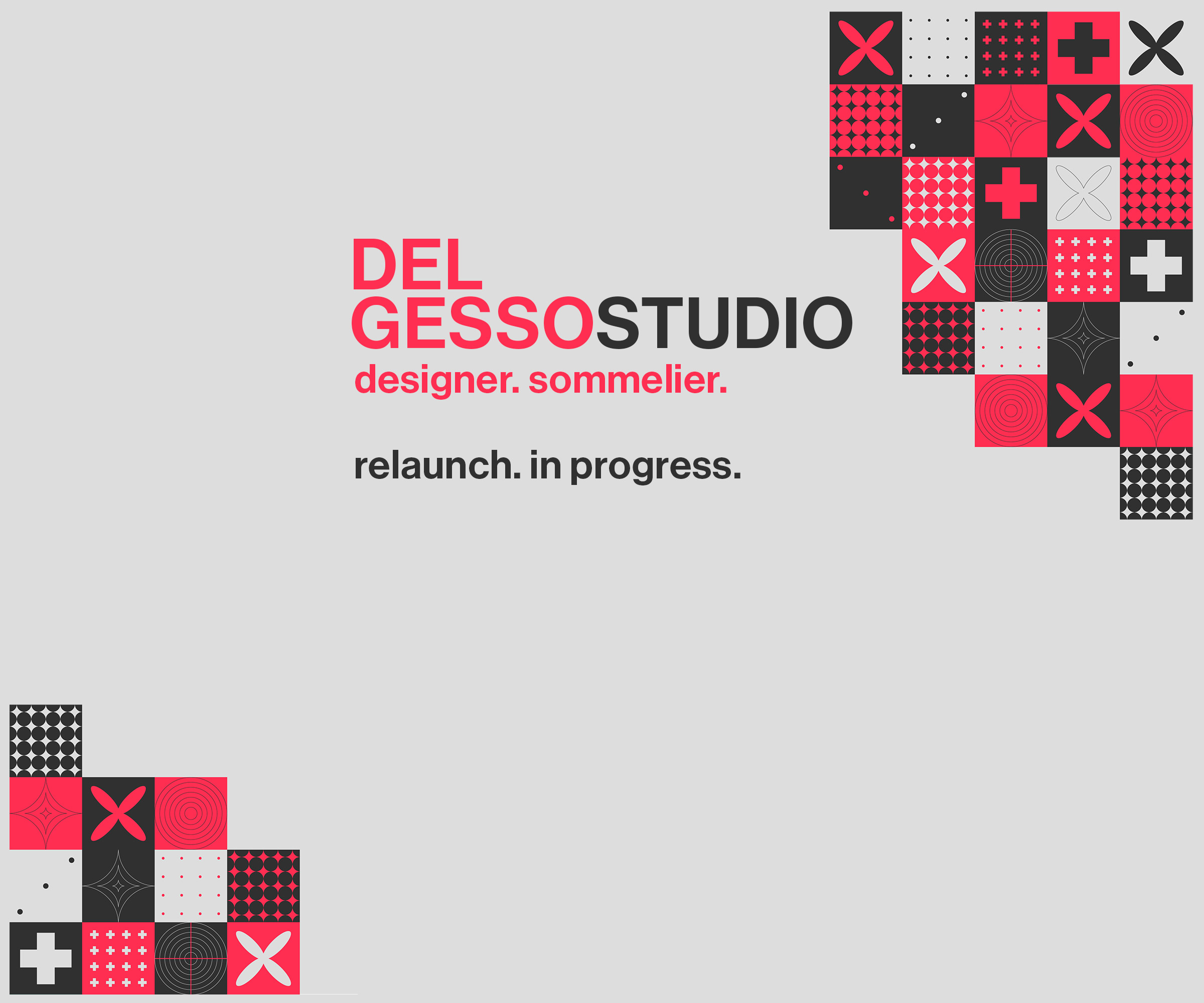 Del Gesso Studio — designer. sommelier. Coming soon.